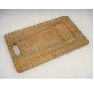 Ensemble de planche à découper en bois d'acacia personnalisé et écologique pour la cuisine et la maison Design réversible pour la préparation et le service des repas - Product Image 6