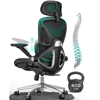 Silla de Oficina Ergonómica OEM con Malla, Respaldo Alto Ajustable, Brazos Abatibles 4D, Respaldo Inclinable de 3 Niveles, Reposacabezas 3D, Ruedas de PU