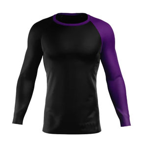 Vêtements à manches longues, design extérieur, grande taille, logo personnalisé, rashguard pour hommes, vente en gros, dernières tendances, vêtements de sport décontractés, rashguard pour hommes - Product Image 2
