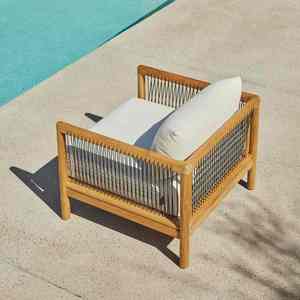 Modern Single Antique Rope <b>Lounge</b> <b>Sofa</b> Comfortable Leisure Furniture for Living Room Apartment Outdoor Villa Park Courtyard - Product Image 1