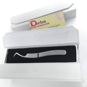 Pinzas Profesionales para Pestañas con Logotipo Privado, Pinzas de Acero Inoxidable Onduladas para Extensión de Pestañas con Caja de Cartón - Product Image 1