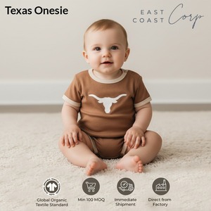 Longhorn Nation Starts Young Texas Baby Onesie - Product Image 2