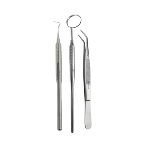 Dental <b>Tool</b> Kit Mouth Mirror Hollow Handle Explorers Fig 9 Hollow Manual Medical Stainless Steel High-quality Dental Examination - Product Image 5