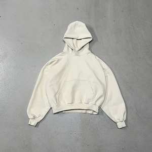 Sudadera con Capucha Corta de Forro Polar Grueso de 450 g/m² de Ajuste Regular para Invierno 2026 con Bajo sin Rematar, Sudadera Personalizada (Secado Rápido) - Product Image 1