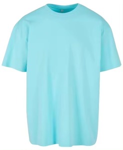 เสื้อยืดผู้ชายไซส์ใหญ่ คุณภาพสูง ผ้าเจอร์ซีย์ย้อมสีแบบพิเศษ ระบายอากาศได้ดี 100% ผ้าฝ้าย สีพื้น คอกลม ทรงโอเวอร์ไซส์ - Product Image 1