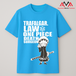 T-shirt bleu pour homme FMF, coupe classique, 65% coton + 35% élasthanne, imprimé (impression graphique), décontracté/streetwear/plage, vietnamien - Product Image 5