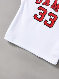 Personalizado transpirable antibacteriano sin mangas impreso Nylon/Cachemira camisetas de baloncesto uniformes para adultos unisex - Product Image 5