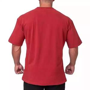 Venta al por mayor nuevo diseño para hombre de gran tamaño Premium negro camisetas 100% 250Gsm algodón liso surtido cuello redondo Camiseta corta para hombres - Product Image 4