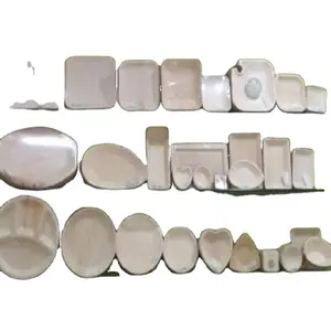 Eco Stable Round Disposable Palm Leaf Plates Set Durable And Alternative To Plastic & Paper