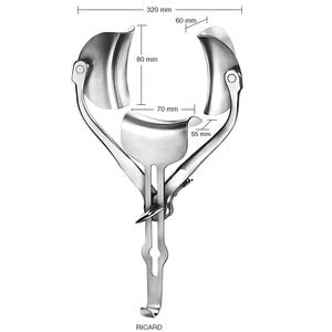 Retractor Abdominal Ricard, Instrumento Quirúrgico para Cirugía General y Abdominal, Retractor de Acero Inoxidable para Exposición Quirúrgica - Product Image 4