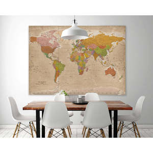 Mapa del Mundo XXL, Estilo Vintage, Colección MAPS in MINUTES - Product Image 2
