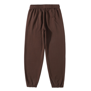 Pantalon de survêtement en molleton français 340G 100% polyester, poids moyen, décontracté, respirant, écologique, uni, logo personnalisé, unisexe, automne - Product Image 6