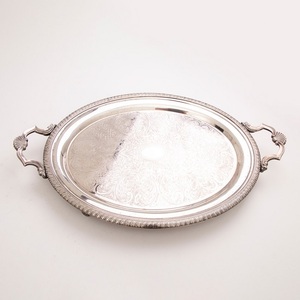 Nueva llegada bandeja de acero inoxidable para servir comida de forma redonda recubierta de oro para té café frutas pastel y jugo para dormitorio comedor hogar - Product Image 5