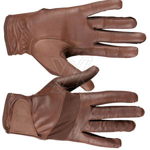 Gants d'équitation antidérapants en cuir d'hiver professionnels légers à doigts complets Design personnalisable quantité minimale de commande bas unisexe - Product Image 3