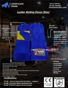 ถุงมือเชื่อมกันลื่นเนื้อไนลอน 9 ออนซ์ - Product Image 4