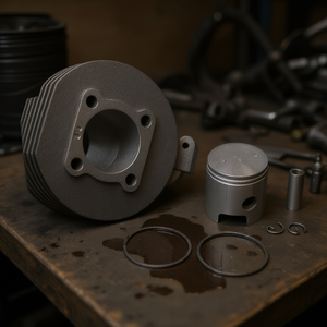 75cc Cast Iron Cylinder Kit for <b>Motorcycle</b> <b>Engine</b> <b>Assembly</b> - Product Image 3