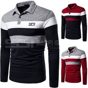 Polos de tela transpirable de gran venta para hombre, polos de algodón de diseño personalizado de talla grande para hombre - Product Image 3