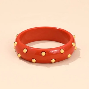 Latest Design Resin Bangles With Brass <b>Stud</b> for Women and Girls Partywear Use Available in Bulk Quantity at Best Price - Product Image 5