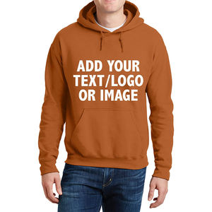 Sweat à capuche en coton épais personnalisé 500G pour hommes pull unisexe uni avec impression bouffante et logo brodé pour l'hiver - Product Image 3