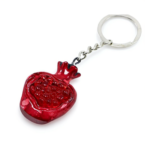 Llavero de poliéster con forma de granada, elegantes llaveros de cristal - Product Image 2