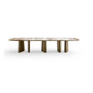 Albert XL Dining <b>Table</b> Modern Luxury Rectangle Design Convertible Expandable Classic Home Furniture Assembled Stable for Hotel - Product Image 5