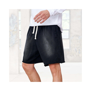 Hot Sale Sun Fade <b>Shorts</b> <b>Men</b> With Embroidery <b>Patch</b> Distressed <b>Shorts</b> and Custom Running <b>Shorts</b> - Product Image 1