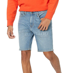 Lightweight Wholesale 100% Cotton Knitted Solid Casual <b>Jeans</b> Shorts Comfortable <b>Elastic</b> <b>Waist</b> <b>Men</b> <b>for</b> Online Sale - Product Image 3