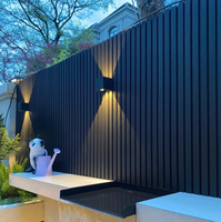 Panneaux de revêtement mural en WPC à grain de bois de qualité supérieure, résistants aux intempéries, pour l'intérieur et l'extérieur, matériau de construction décoratif