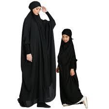 Abayas a juego de mamá y yo de alta calidad para ocasiones especiales Abayas de seda de lujo para madre e hija - Product Image 4