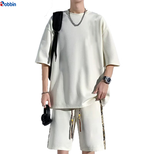 Nouvel Arrivage Ensemble Short Jogger Personnalisé Grande Taille pour Hommes Confortable et Respirant Unisexe avec Logo Personnalisé en Coton - Product Image 4