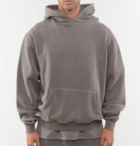Sweat à capuche surdimensionné personnalisable de haute qualité, confortable, prix raisonnable, mélange de sweats à capuche surdimensionnés pour hommes - Product Image 3