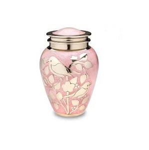 Urnes en métal Design argenté Décor standard Urnes colorées très design et rangement Décor design Urnes de crémation florales - Product Image 4