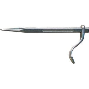 Customizable 150mm Steel Grab <b>Hook</b> with Galvanized Finish and Cardboard Box - Product Image 1
