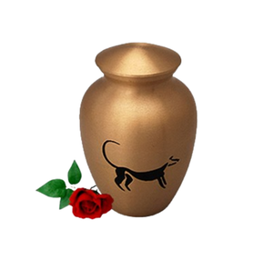 Urna de cremación moderna grabada con flores para cenizas de mascotas, producto de la mejor calidad, urna de cremación de latón para cenizas de mascotas - Product Image 4