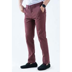 Pantalón Chino NAYYAR 100% Algodón, Corte Recto, Estilo Casual Elegante, Botones Decorativos, Cierre de Cremallera, Color Lavado, Talla XL - Product Image 3