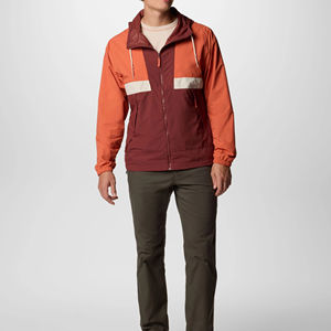 Chaqueta cortavientos a prueba de agua en blanco para exteriores, chaquetas cortavientos impermeables con logotipo personalizado, ropa de talla grande para hombre, servicio OEM - Product Image 2