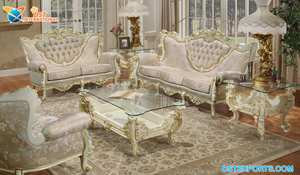 Lassic UAL ararzed iiving Room ururniture et lassy lassook 7 Seater iving Room Sofa et Merican Luxury Hiving Room - Product Image 2