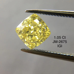 เบาะ1.05กะรัตสีเหลืองเข้มแฟนซีตัด VVS2ชัดเจนได้รับการรับรอง IGI เพชรแบบหลวมสำหรับทำเครื่องประดับ - Product Image 1