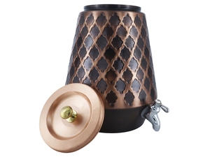 Pot distributeur d'eau en cuivre, design moderne écologique avec logo personnalisé et design imprimé pour un usage domestique - Product Image 3