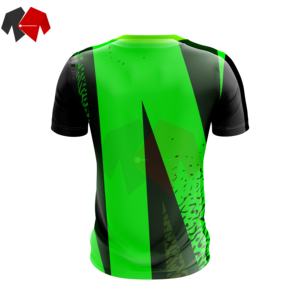 T-shirt à manches courtes décontracté pour hommes avec logo sur le devant T-shirt uni respirant pour un usage quotidien - Product Image 2