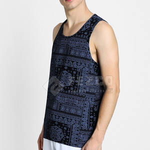 OEM Vêtements de fitness Performance Gym Débardeur pour hommes Tissu évacuant l'humidité Hommes Musculation Débardeur - Product Image 2