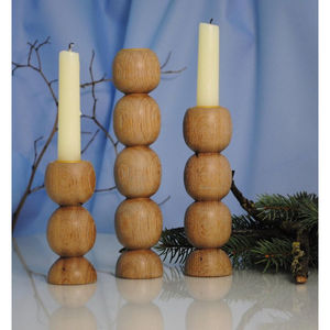 Portavelas de Material de madera creativo Mesa de último diseñador Portavelas de madera decorativo Candelabro para suministros de hotel en casa - Product Image 1