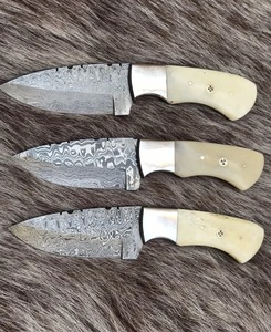 Juego de 12 cuchillos de cazador para exteriores de acero de Damasco hechos a mano, regalo perfecto para amigos para acampar, cuchillo Skinner - Product Image 3