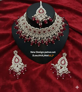 Lucentarts <b>Jewellery</b> Most Trendy Indian Wedding Engagement Zircon Studded Imitation Pearl Work Rose <b>Gold</b> Plated Ethnic Women - Product Image 5