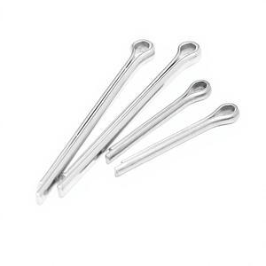 Pasador de seguridad GB91 de acero inoxidable 304 con cabeza plana, tratamiento de superficie con pintura blanca, pasador de localización cilíndrico para eje M1-M4 - Product Image 1