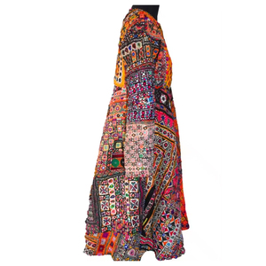 2024 Venta caliente único Vintage Afghani Banjara vestido-moda Bohemia bordada a mano - Product Image 6