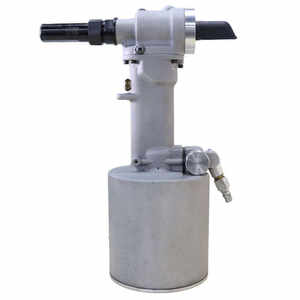 ORIGINAL 11001A - Remachadora Neumática con Cilindro Ranurado y Resorte de Bloqueo |   Asa de cuello de cisne |   Recorrido de 11 pulgadas |   800 BPM - Product Image 1