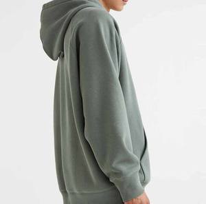 Sweat à capuche zippé en coton et polyester 100% personnalisé, poids lourd, polaire, motif uni, imprimé, vêtements d'hiver, surdimensionné, 6XL, homme - Product Image 2