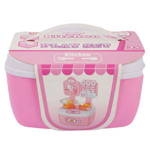 Kids <b>Kitchen</b> <b>Play</b> Set - <b>Pink</b> - Product Image 3