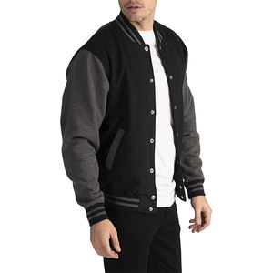 Écusson de broderie chaud de haute qualité pour hommes OEM personnalisé veste universitaire Bomber Letterman pour hommes - Product Image 1